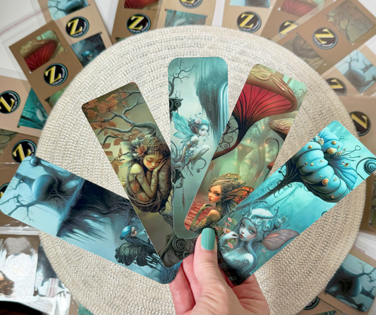 Set of 5 for $14 - Fairies, Faes & Nymphs Traditional Bookmarks