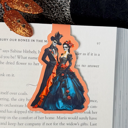 Orion & Salome Halloween Creepy Couple Magnetic Bookmark