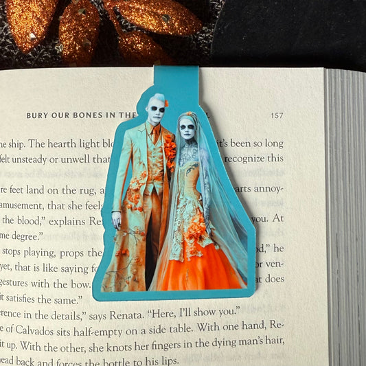 Ligeia & Magnus Halloween Creepy Couple Magnetic Bookmark