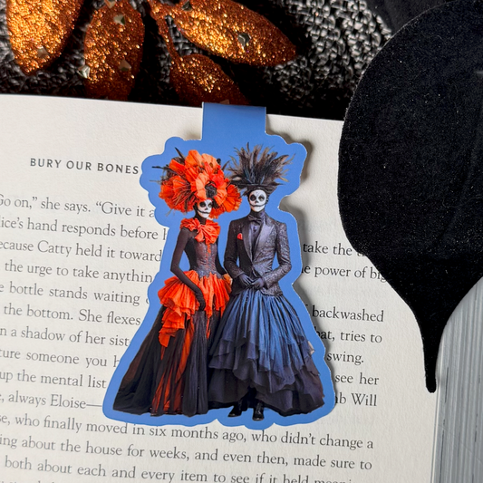 Morgana & Samael Halloween Creepy Couples Magnetic Bookmark