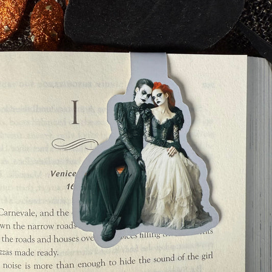 Rowena & Ambrose Halloween Creepy Couple Magnetic Bookmark