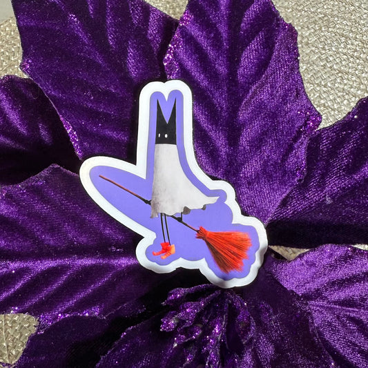 Bat-Ghost-To-The-Rescue, 3" Cute Halloween Ghost Vinyl Sticker