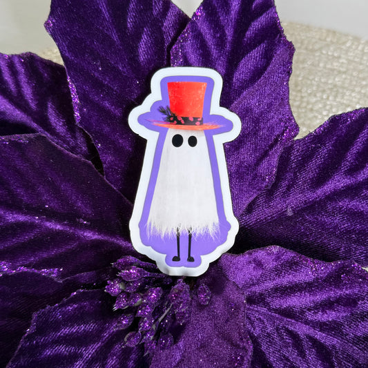 Grady Ghost  3" Cute Halloween Ghost Vinyl Sticker