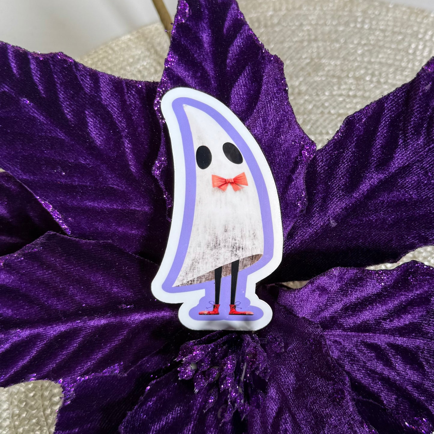 Frank the Ghost, 3" Cute Halloween Ghost Vinyl Sticker