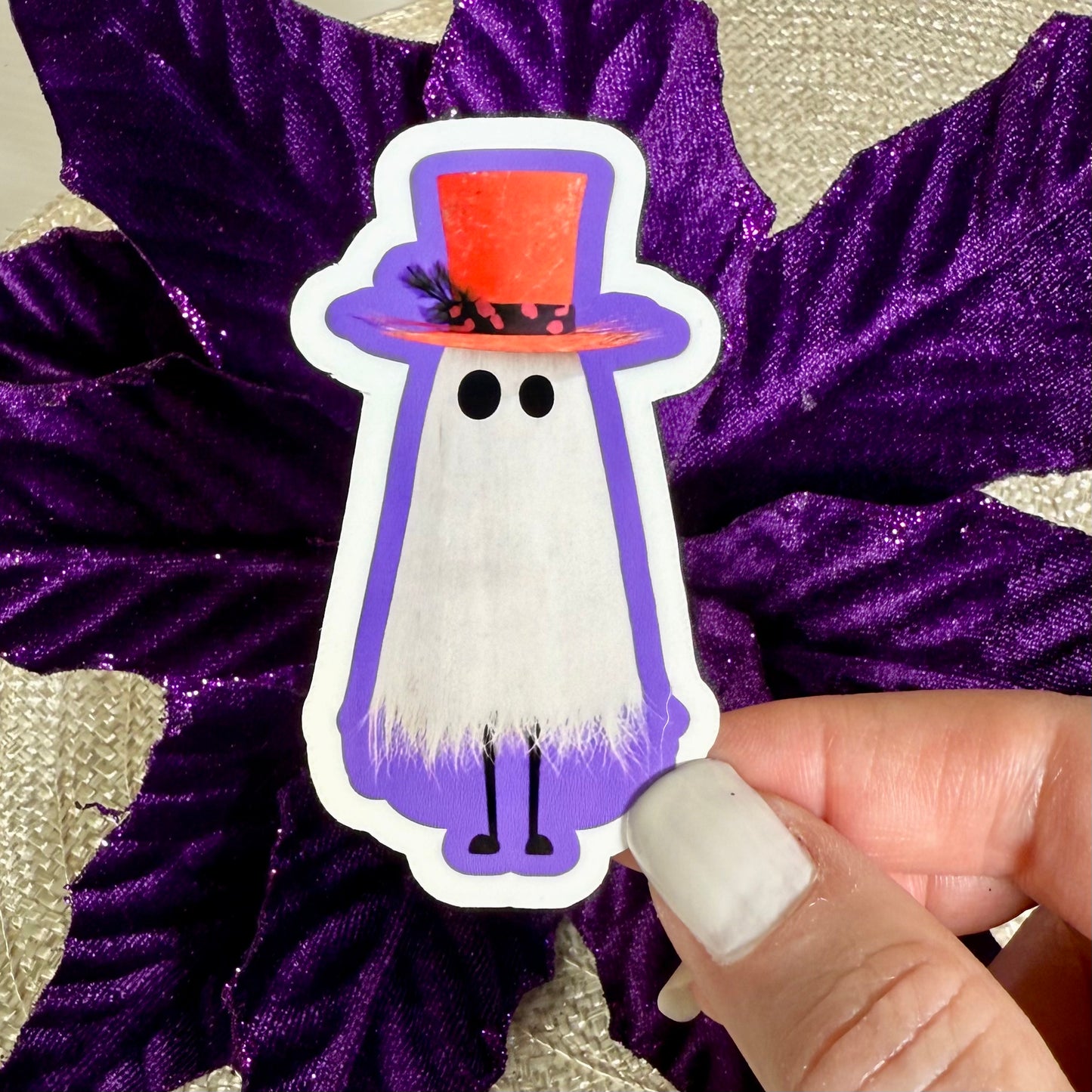 Grady Ghost  3" Cute Halloween Ghost Vinyl Sticker